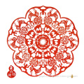 Round frame paper-cut scroll silk paper-cut craft gift